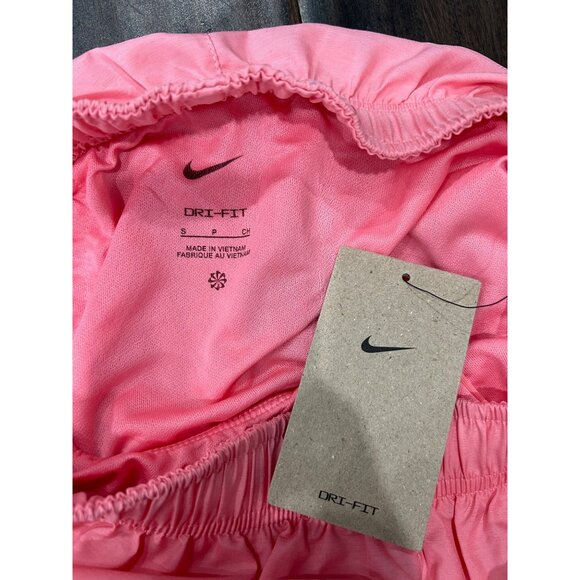 Nike Womens NWT Dri Fit Running Shorts S Pink Coral - Picture 5 of 9